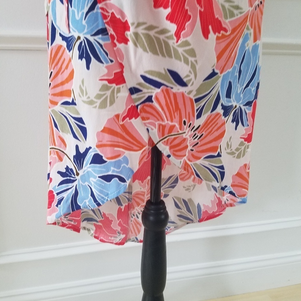 High low strapless floral wrap dress - Picture 5 of 8